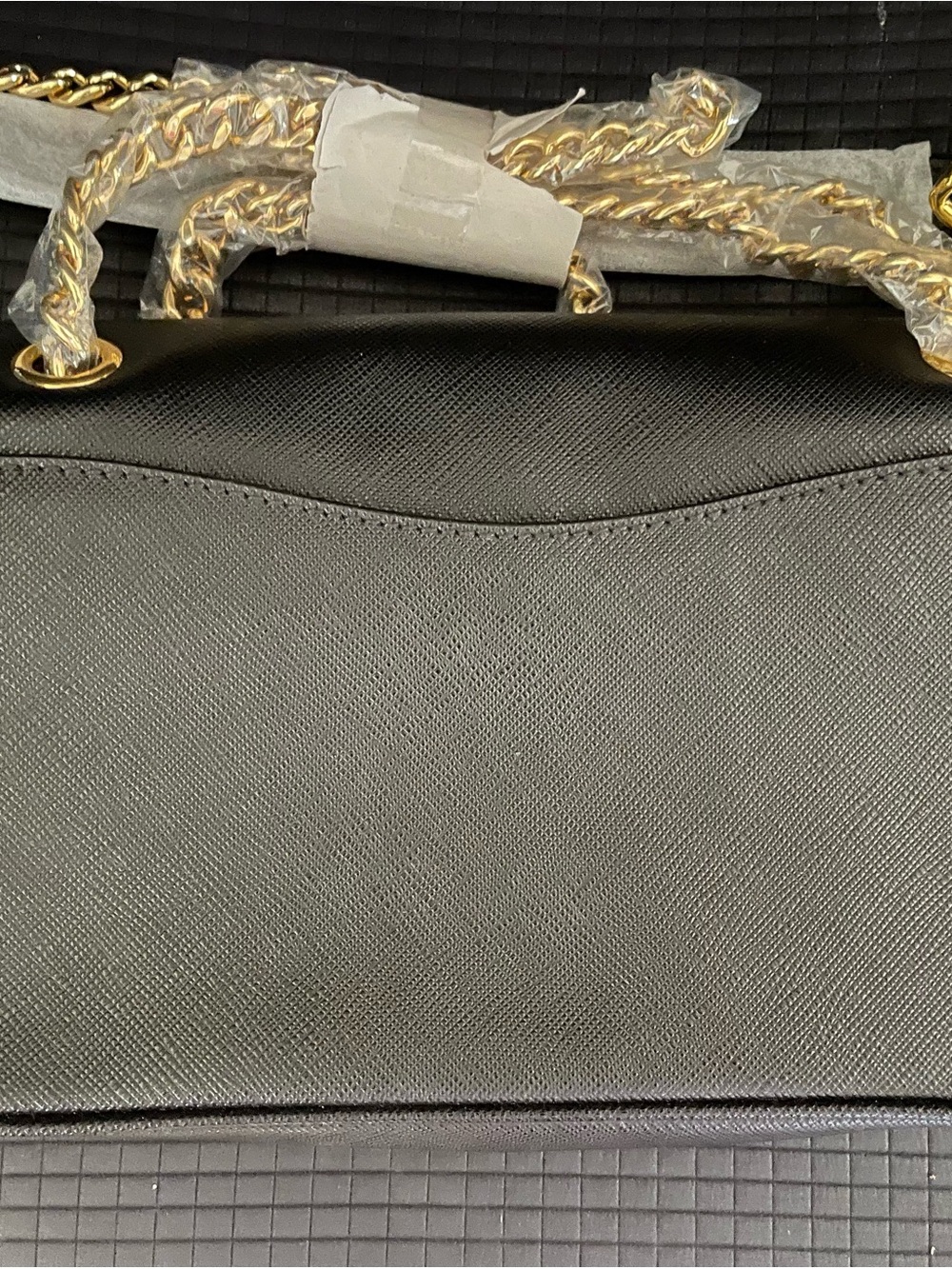 Prada Black Saffiano Leather Chain Shoulder Bag - Picture 5 of 13
